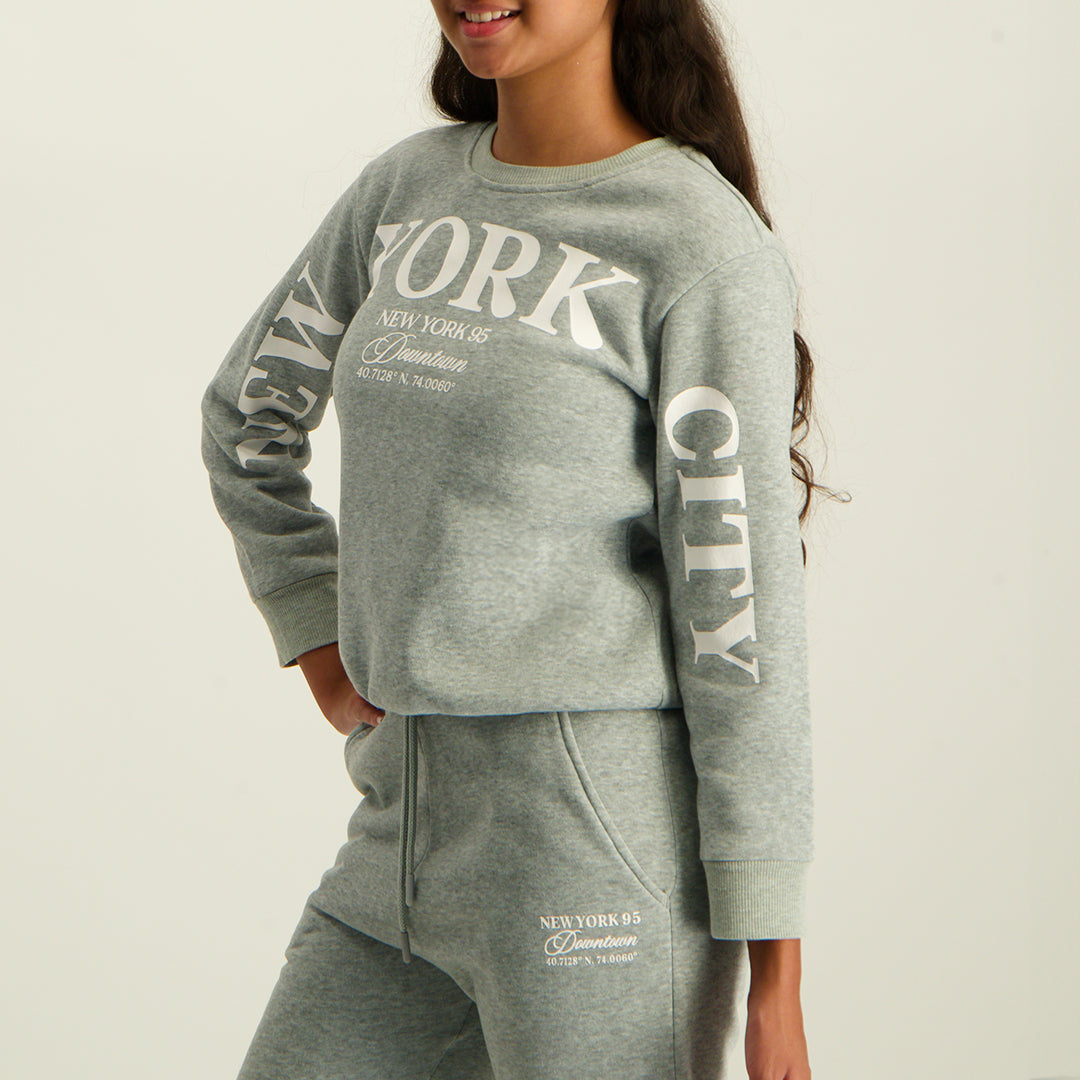 Grey Melange Sweater