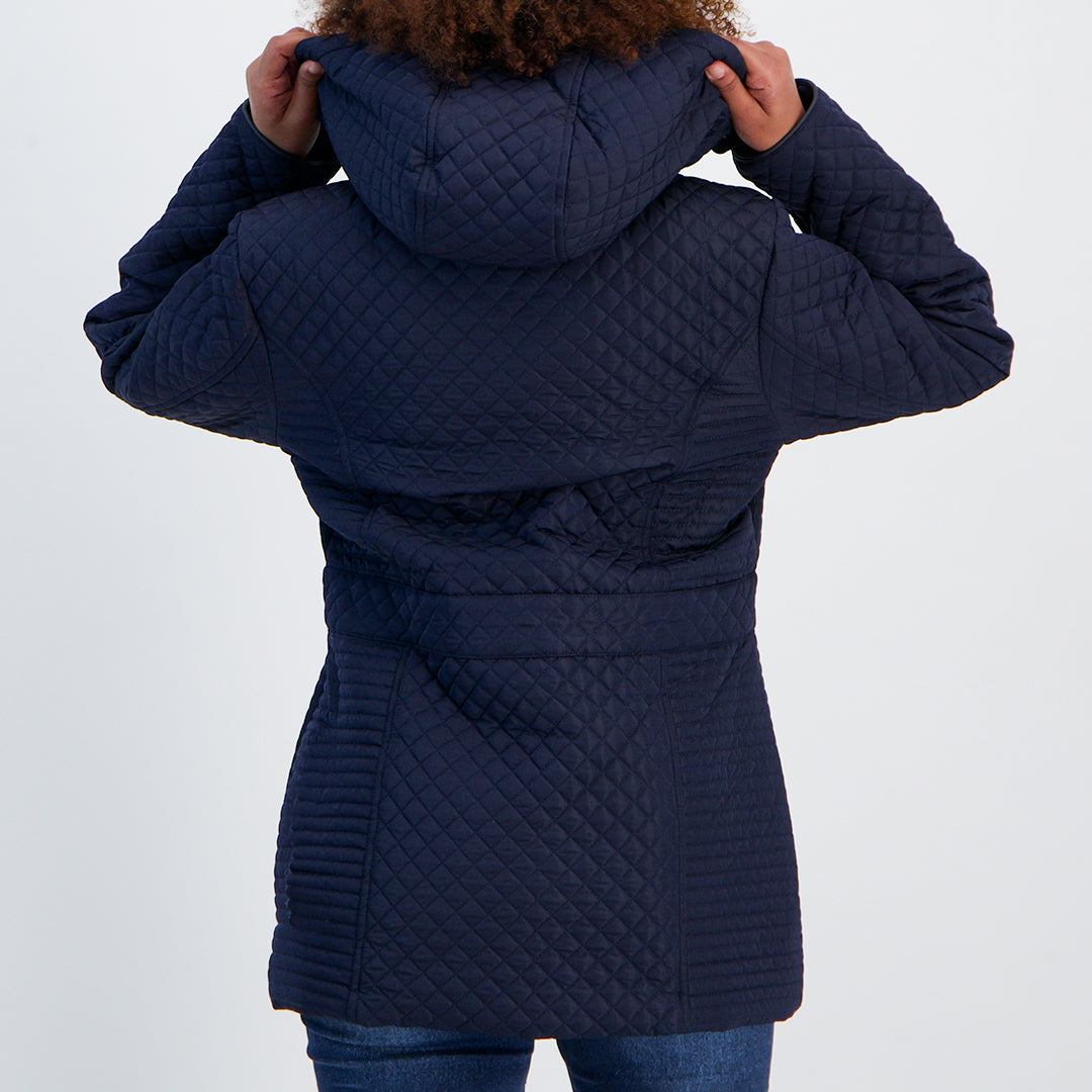 Navy Quilt Jacket