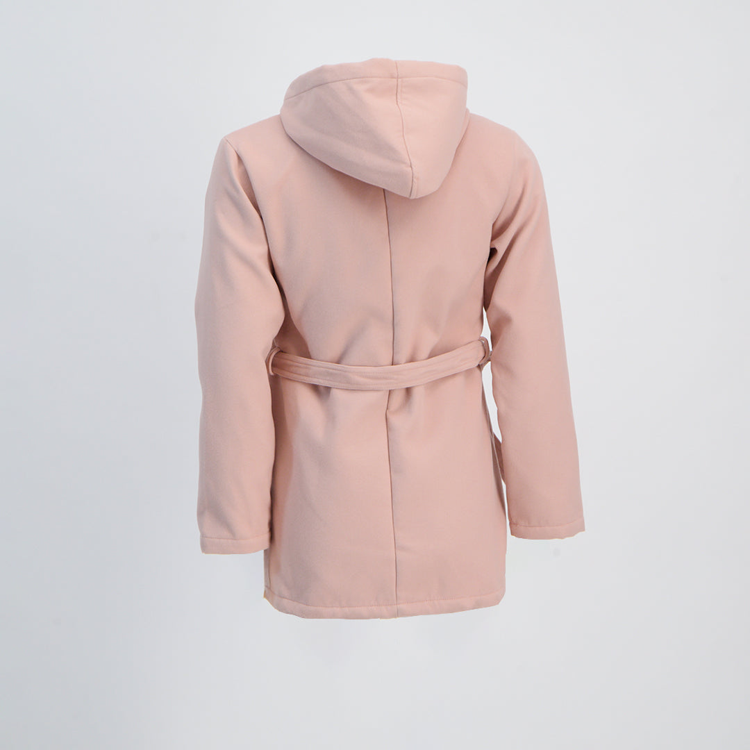 Pink Hooded Melton