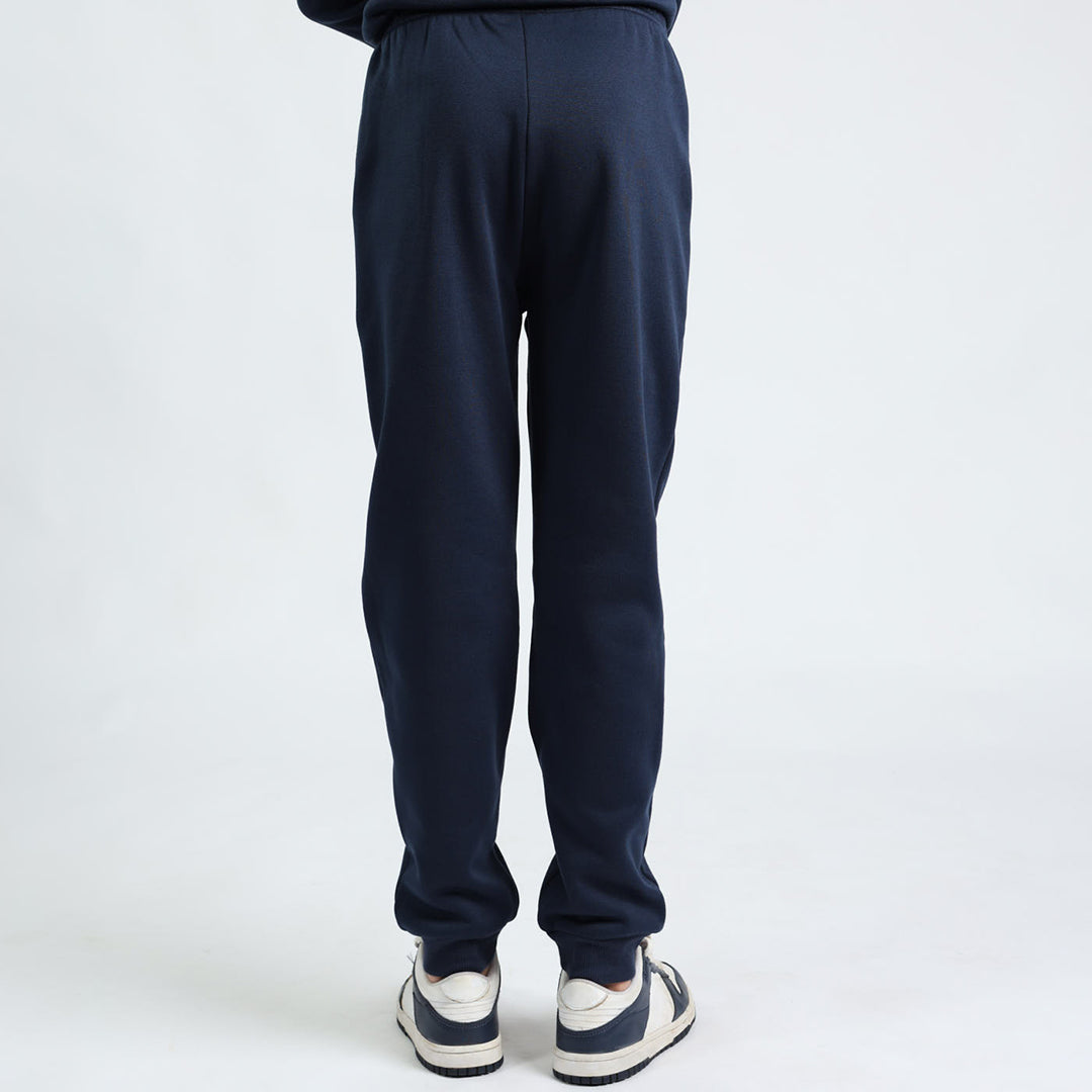 BOYS MODA NAVY FLEECE JOGGER