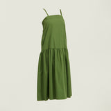 Ladies Olive Drop Waist Dress