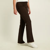 LADIES NOVA FASHION OTTOMAN TWILL  PANT WITH SIDE SLIT DETAIL