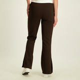 LADIES NOVA FASHION OTTOMAN TWILL  PANT WITH SIDE SLIT DETAIL