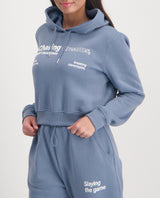 LADIES NOVA HOODY PULL OVER WITH PRINT