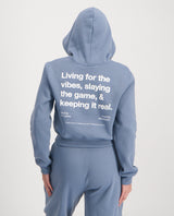 LADIES NOVA HOODY PULL OVER WITH PRINT
