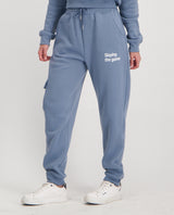 LADIES NOVA FASHION RIB CUFF 1 POCKET WITH PRINT JOGGER