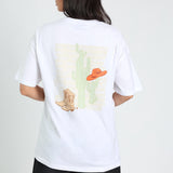LADIES NOVA OVERSIZED GRAPHIC TEE