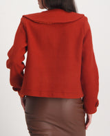 LADIES NOVA RUST 1 BUTTON  CAPE MELTON JACKET