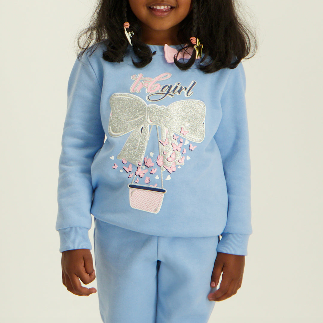 Blue Flutter Sweater