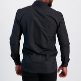 MENS ZAFF BLACK L/S SLIMFIT CORE SHIRT