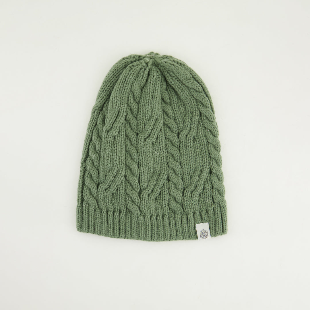 Cable Core Skull Beanie.Woven Label.