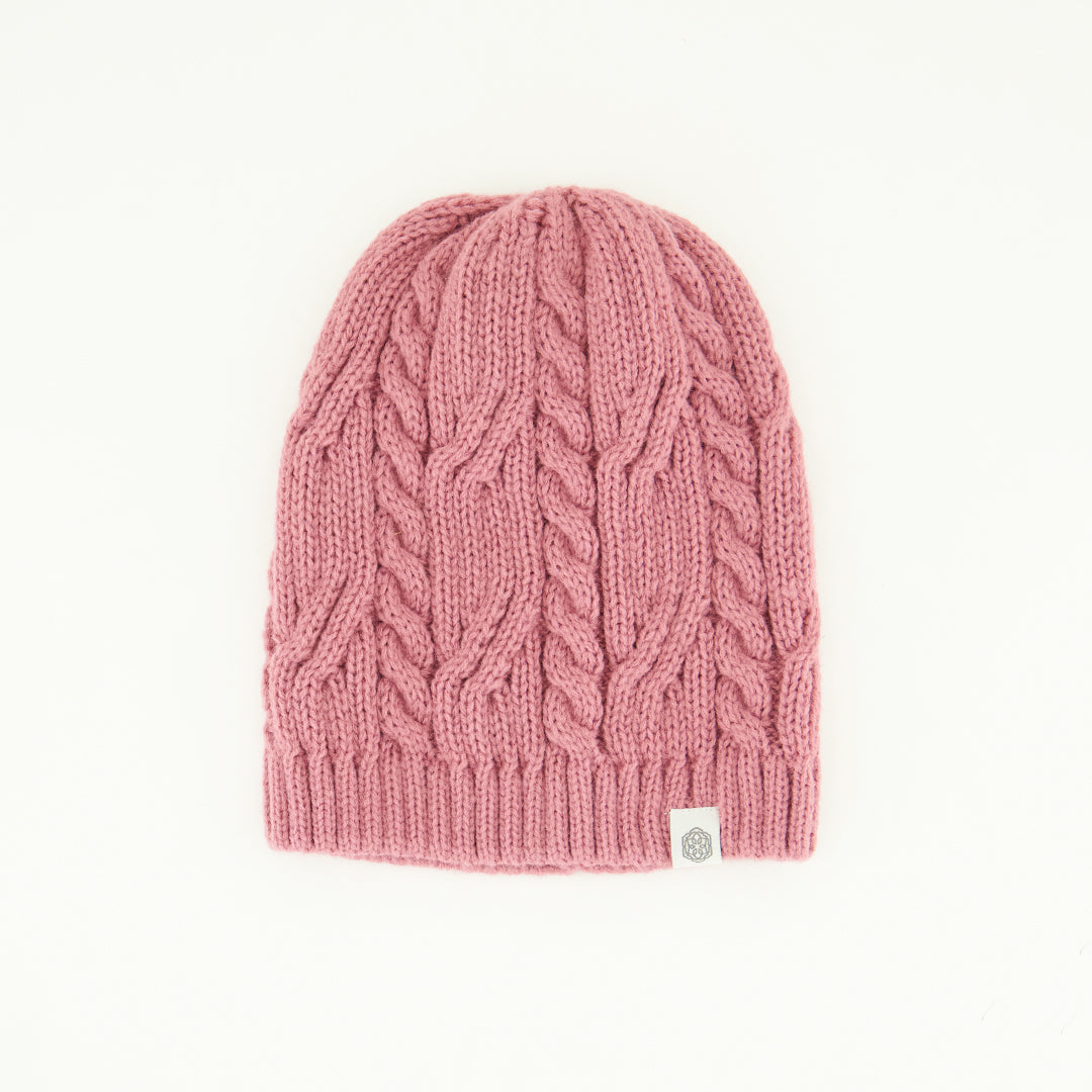 Cable Core Skull Beanie.Woven Label.