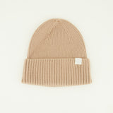 Ribbed Turn Up Core Beanie.Ingot Detail.