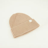 Ribbed Turn Up Core Beanie.Ingot Detail.