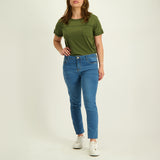 Olive Sleeve Top