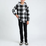BOYS MODA BLACK DENIM CARGO JEANS