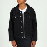 BOYS MODA BLACK DENIM JACKET