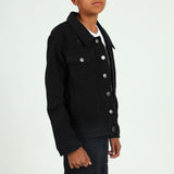 BOYS MODA BLACK DENIM JACKET