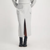 Ladies Ciarra Grey Mel Cargo Skirt
