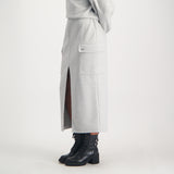 Ladies Ciarra Grey Mel Cargo Skirt