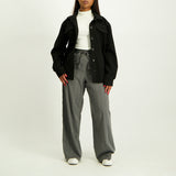 Grey/White Stripe Pant