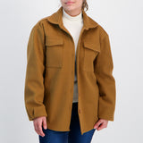 Camel Sleeve Shacket