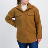 Camel Sleeve Shacket