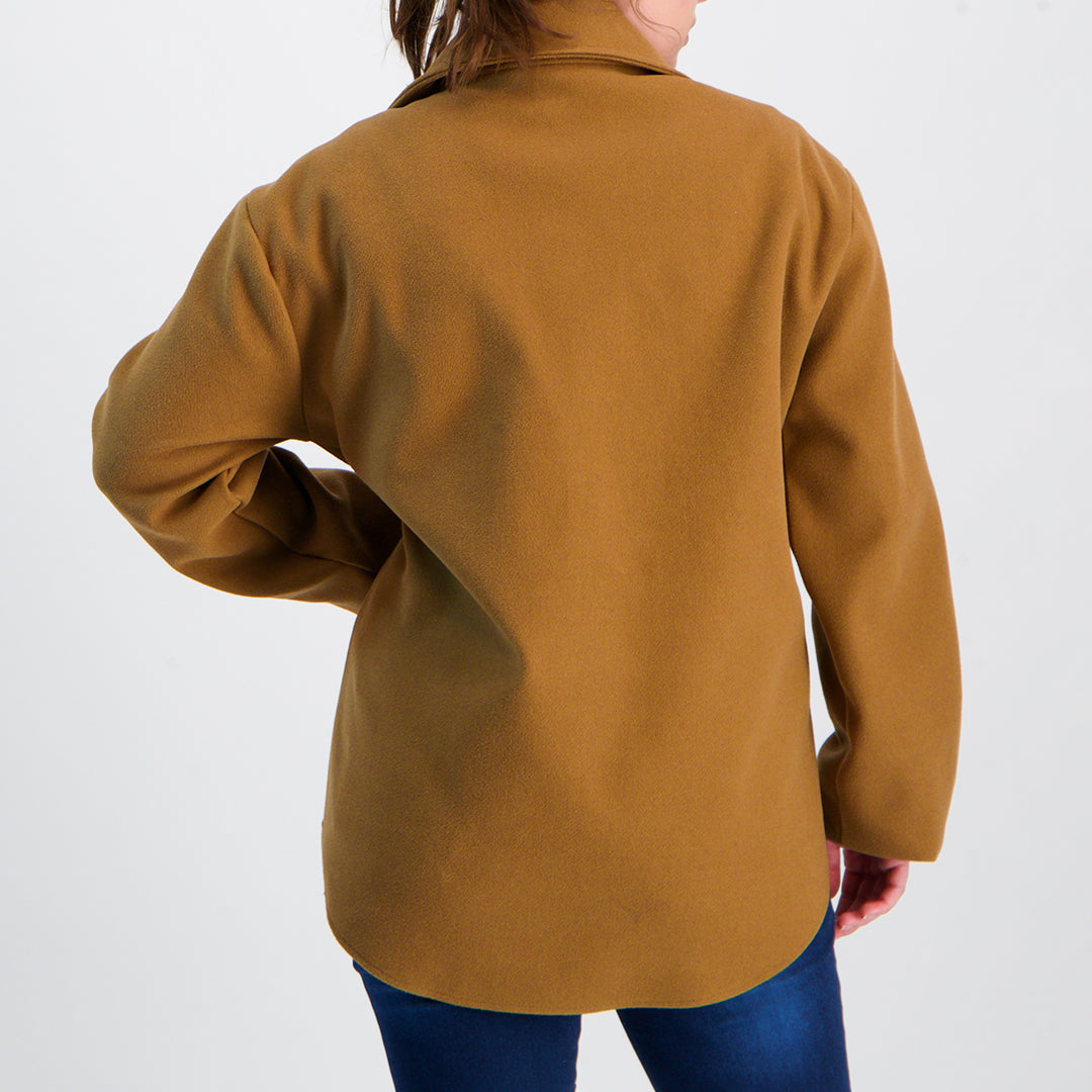 Camel Sleeve Shacket
