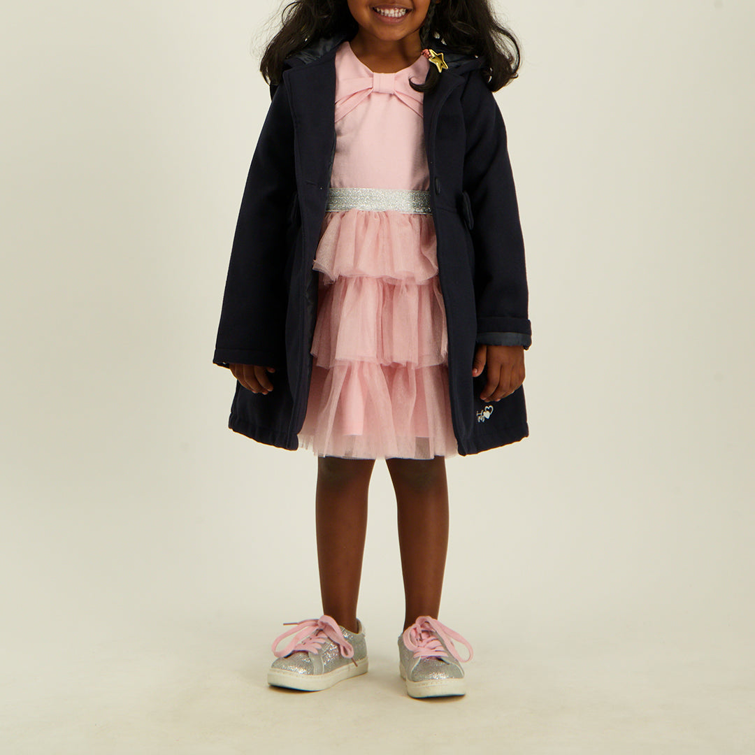 Navy Hooded Melton