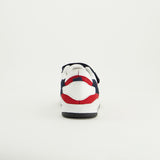 Suede Court Sneaker.Velcro And Elastic Laces.
