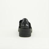 Velvet Loafer.Patent Strap.Taseel Detail.