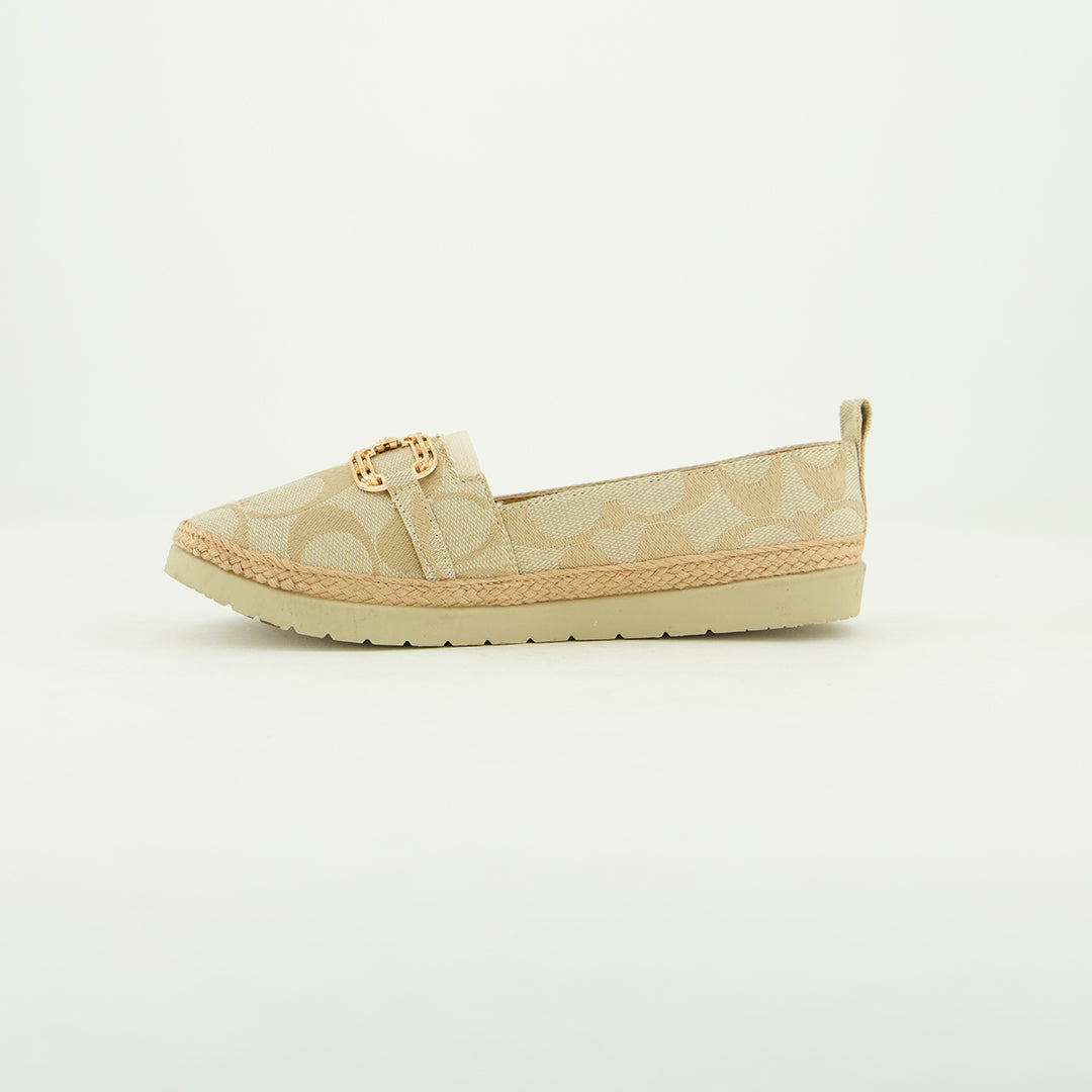 Aop Comfort Loafer.Gold Trim Detail.