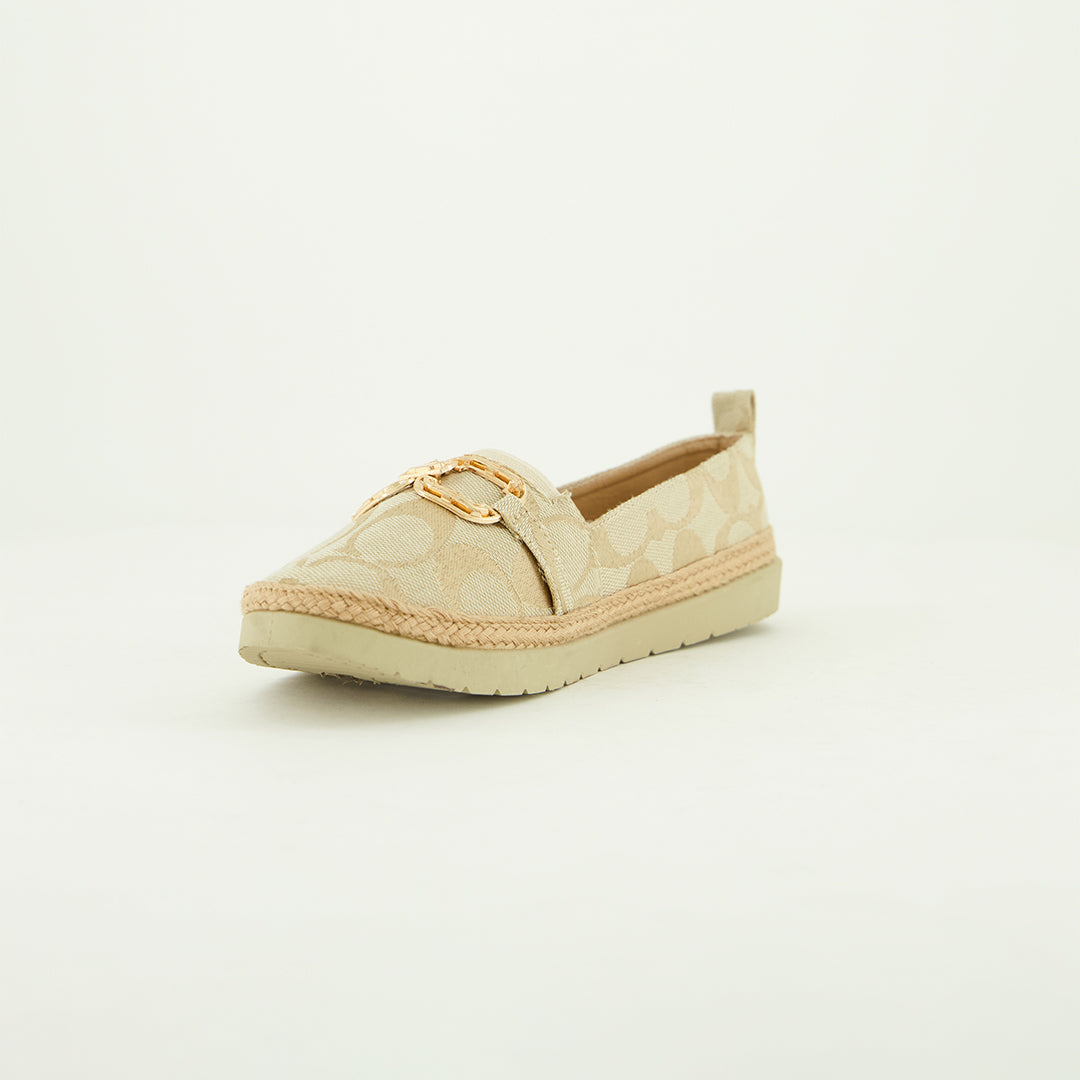 Aop Comfort Loafer.Gold Trim Detail.