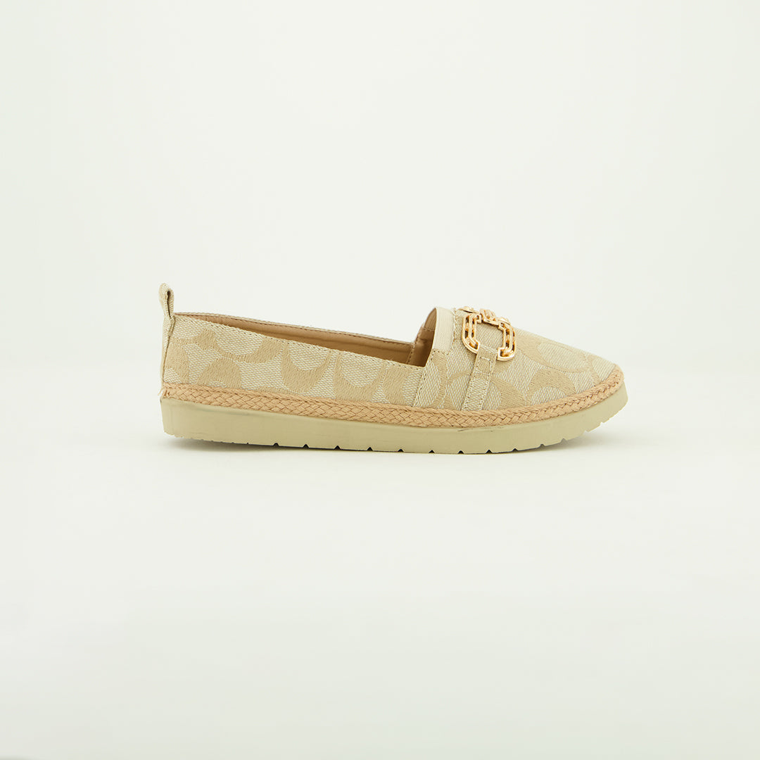 Aop Comfort Loafer.Gold Trim Detail.