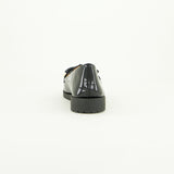 Patent Comfort Loafer.Patent Bow Detail.