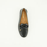 Patent Comfort Loafer.Patent Bow Detail.