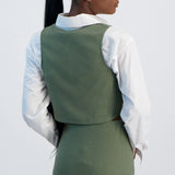 LADIES NOVA FASHION RIB WAISTCOAT