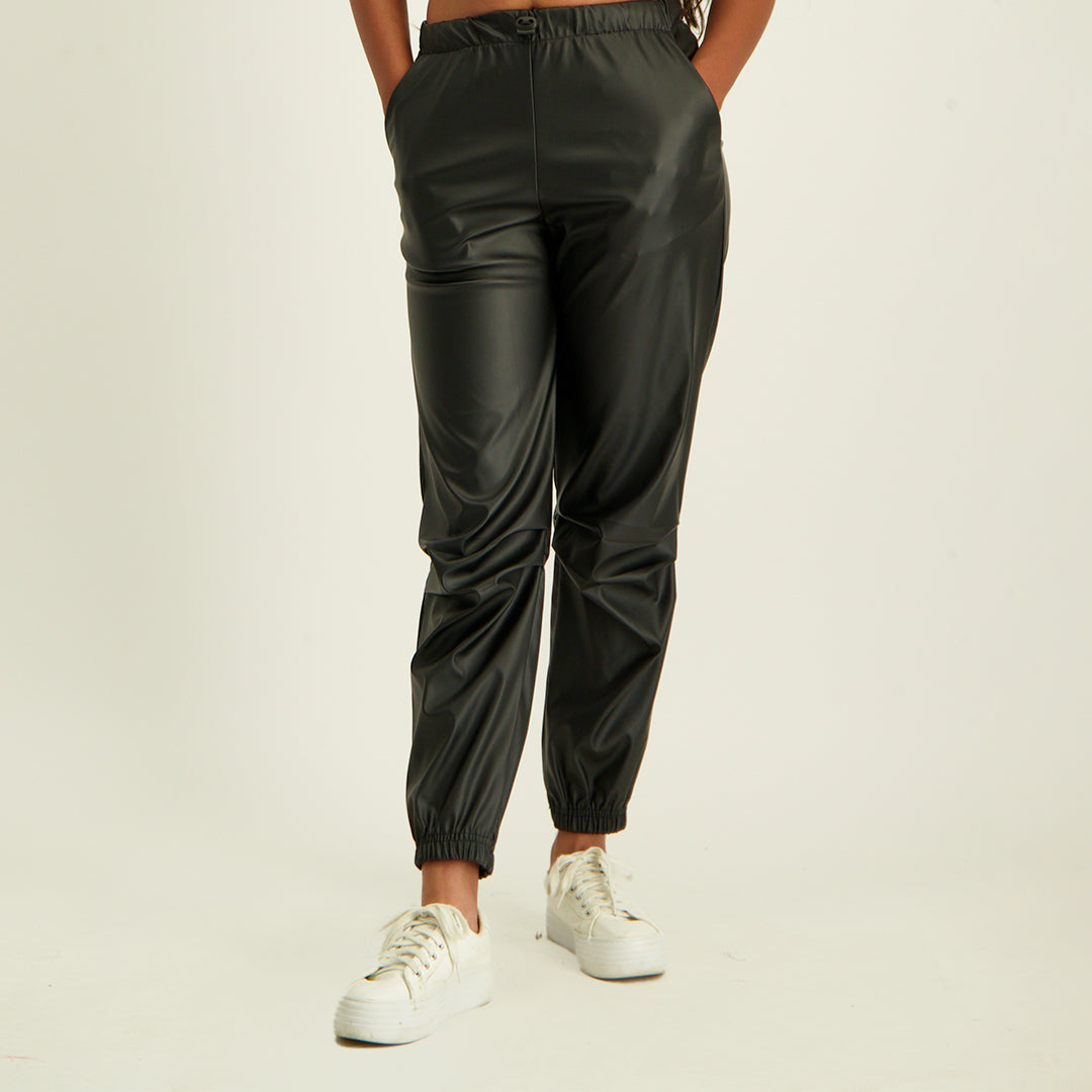 Black Toggle Jogger