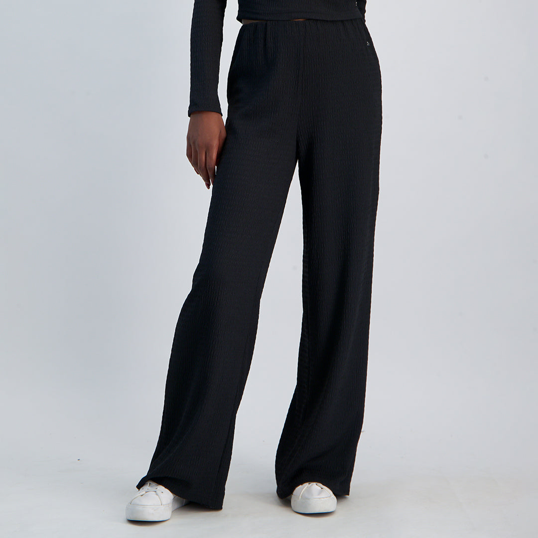 LADIES NOVA WIDE TEXTURED PANT