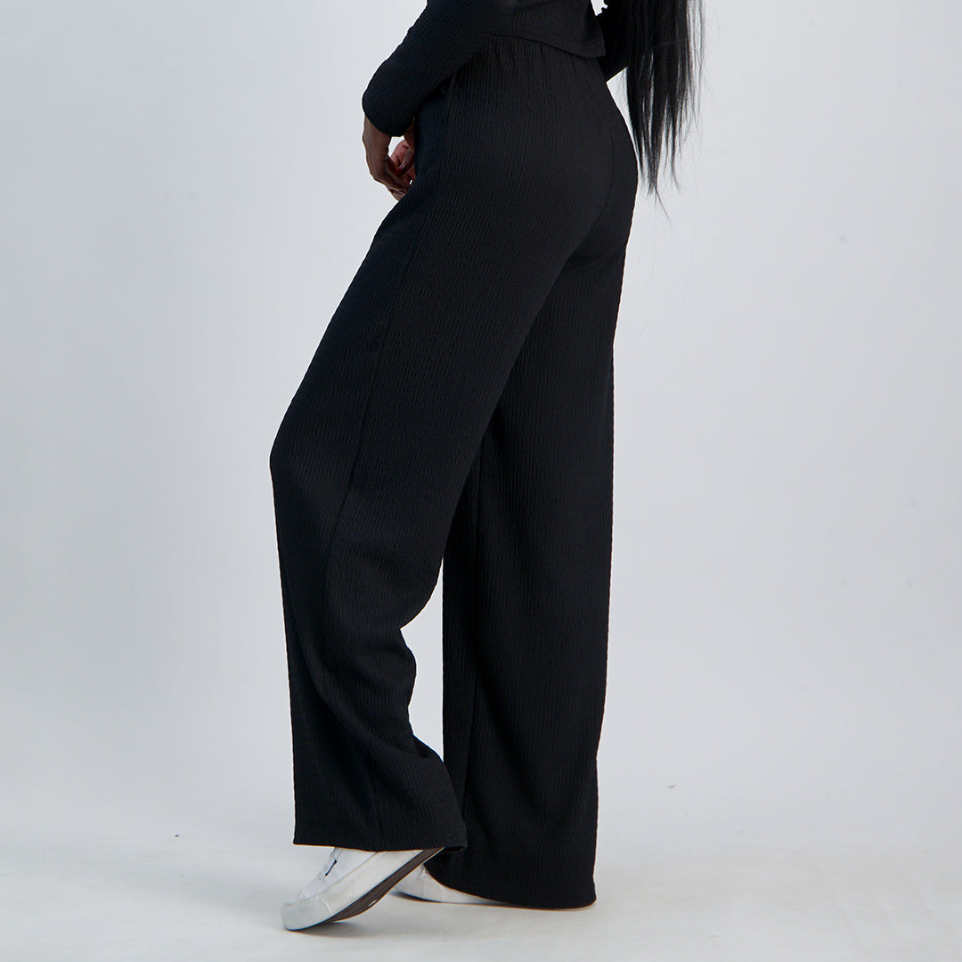 LADIES NOVA WIDE TEXTURED PANT