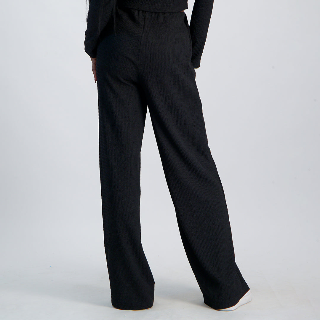 LADIES NOVA WIDE TEXTURED PANT