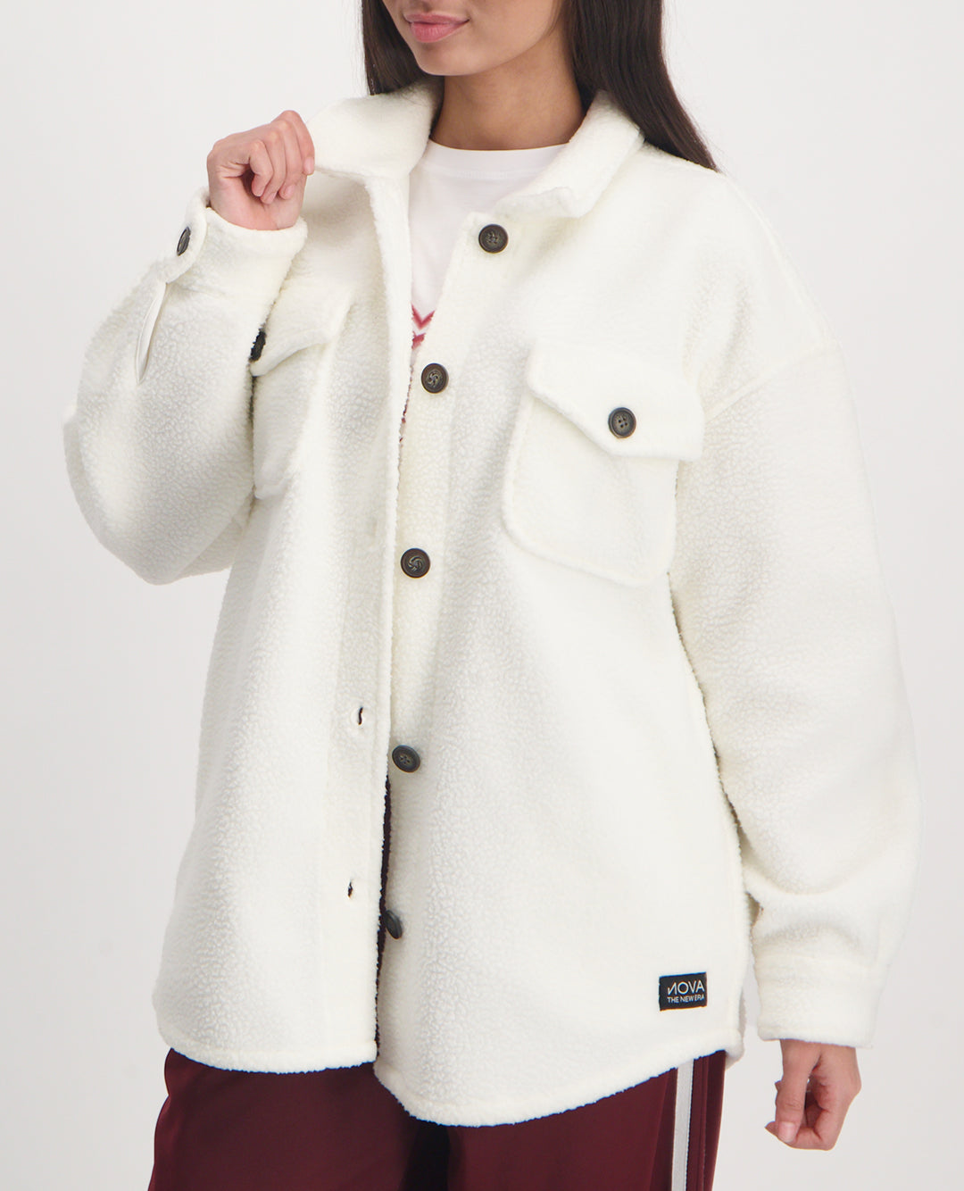 LADIES NOVA FASHION SHERPA SHACKET