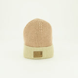 Ribbed Core Beanie.Tan Pu Badge.