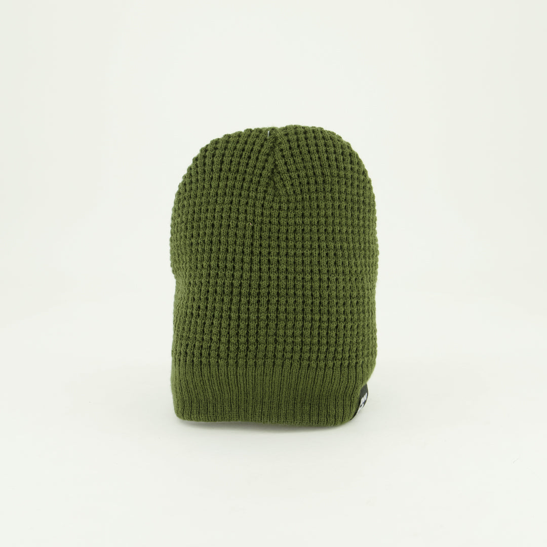 Fine Waffle Knit Skull Core Beanie