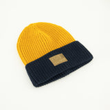 Ribbed Core Beanie.Tan Pu Badge.