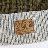 Ribbed Core Beanie.Tan Pu Badge.