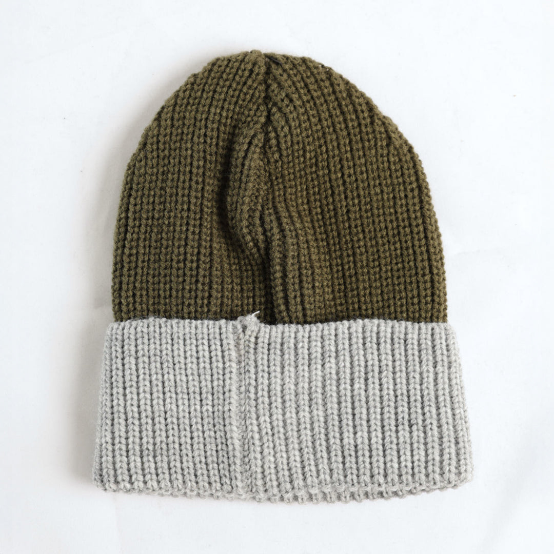 Ribbed Core Beanie.Tan Pu Badge.