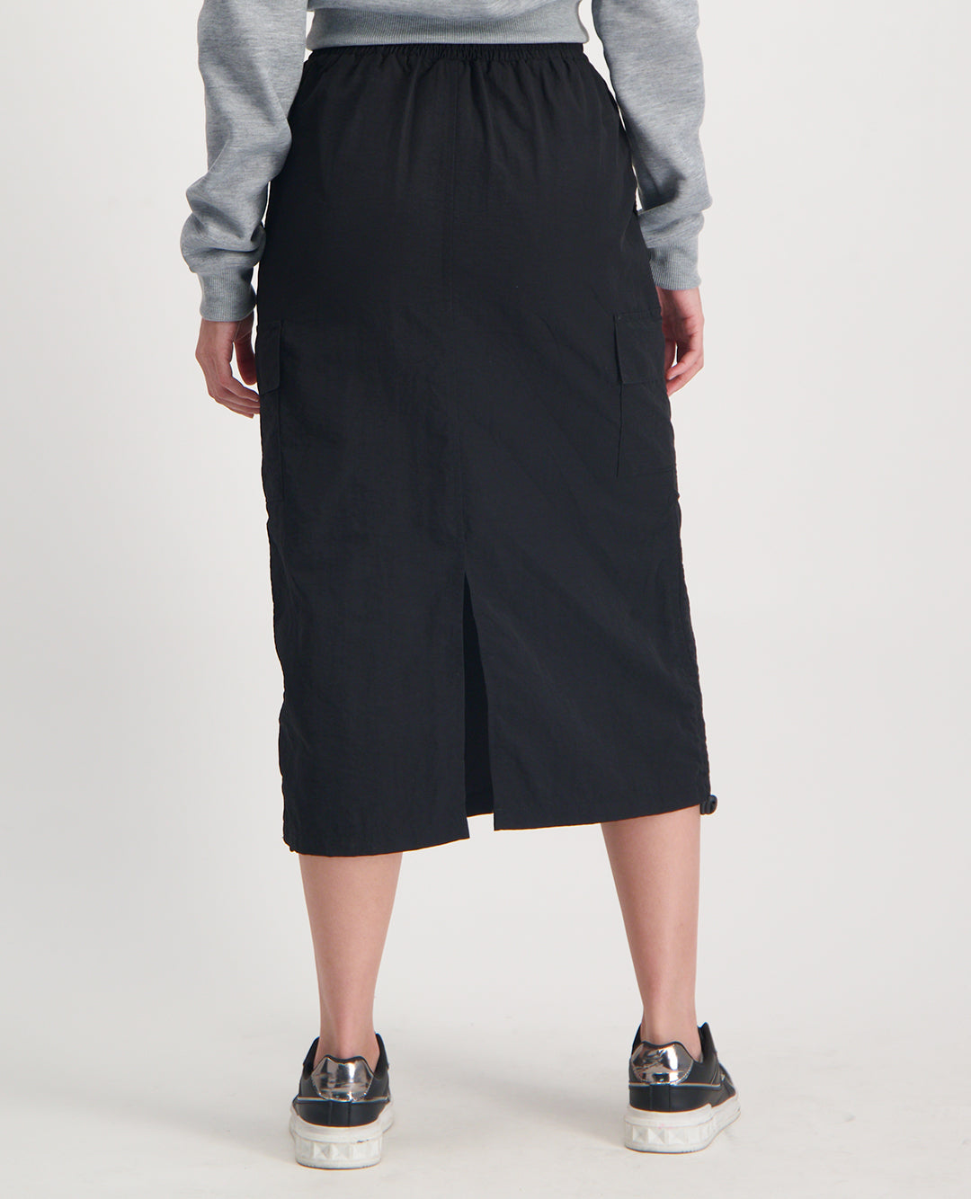 LADIES NOVA FASHION SIDE RUCHING DETAIL SKIRT