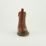 Ankle Zip Up Boot.Silver Zip.