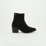 Suede Pointy Wedge Boot.